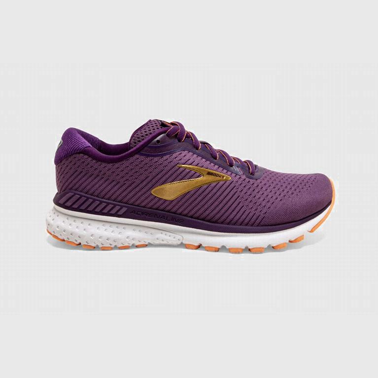 Brooks Adrenaline Gts 20 Israel - Women's Road Running Shoes - Purple/Orange (06134-XSAG)